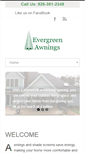 Mobile Screenshot of evergreenawnings.com